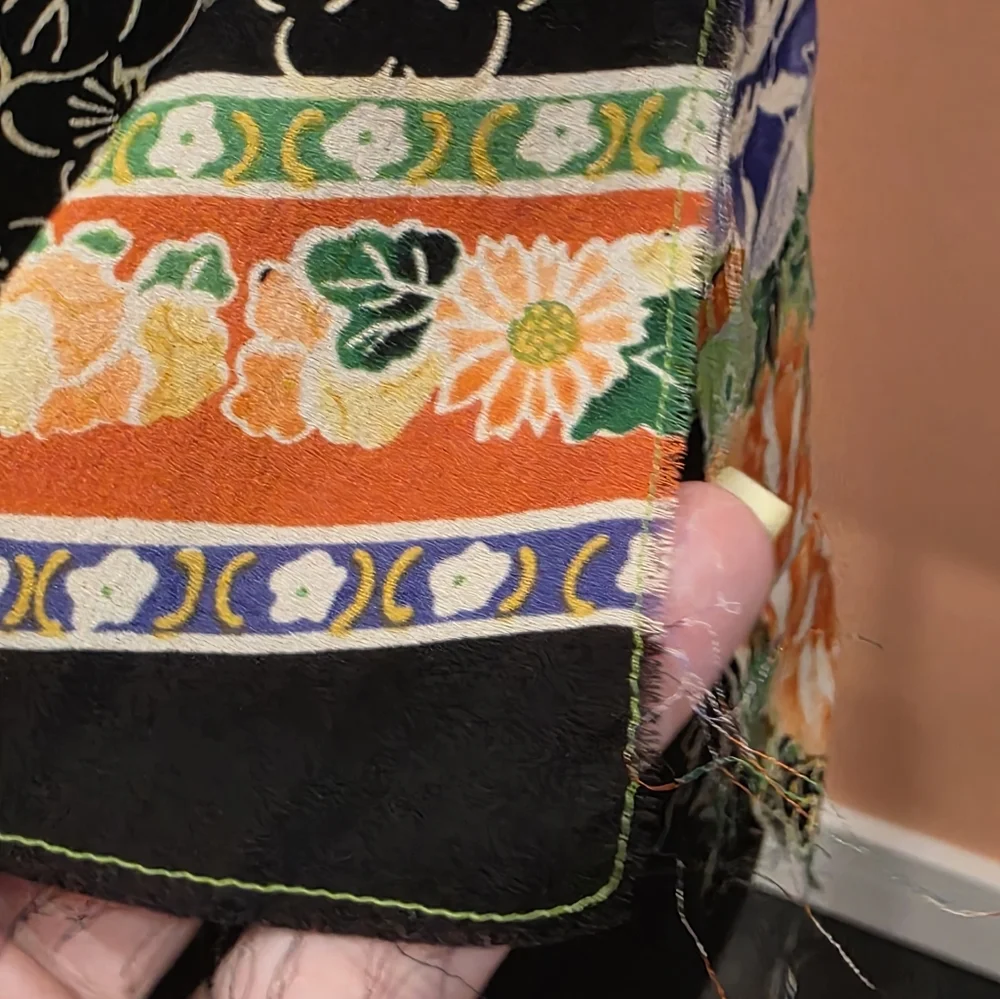 Reformation OS Sheer Hi-lo Tank Top Resortwear Green Orange Floral Bohochic